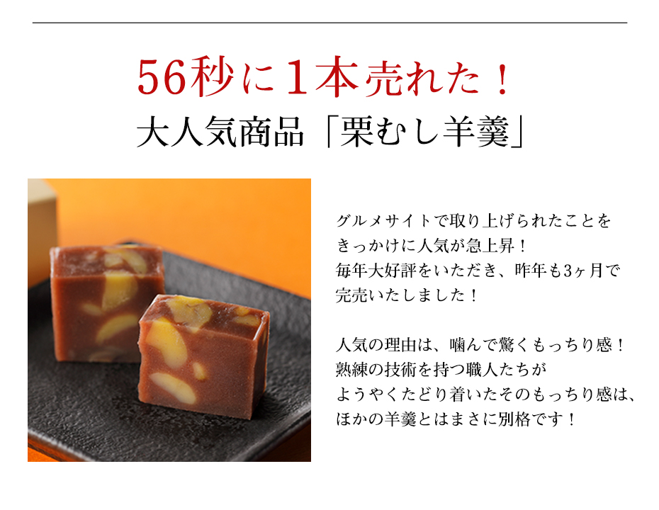 栗むし羊羹食べ比べ